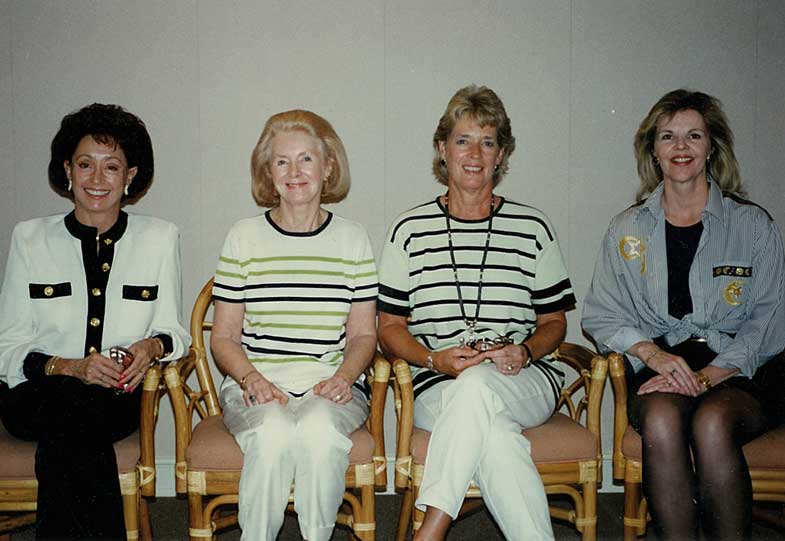 The First Officers of Pelican Bay Women's League from 1995